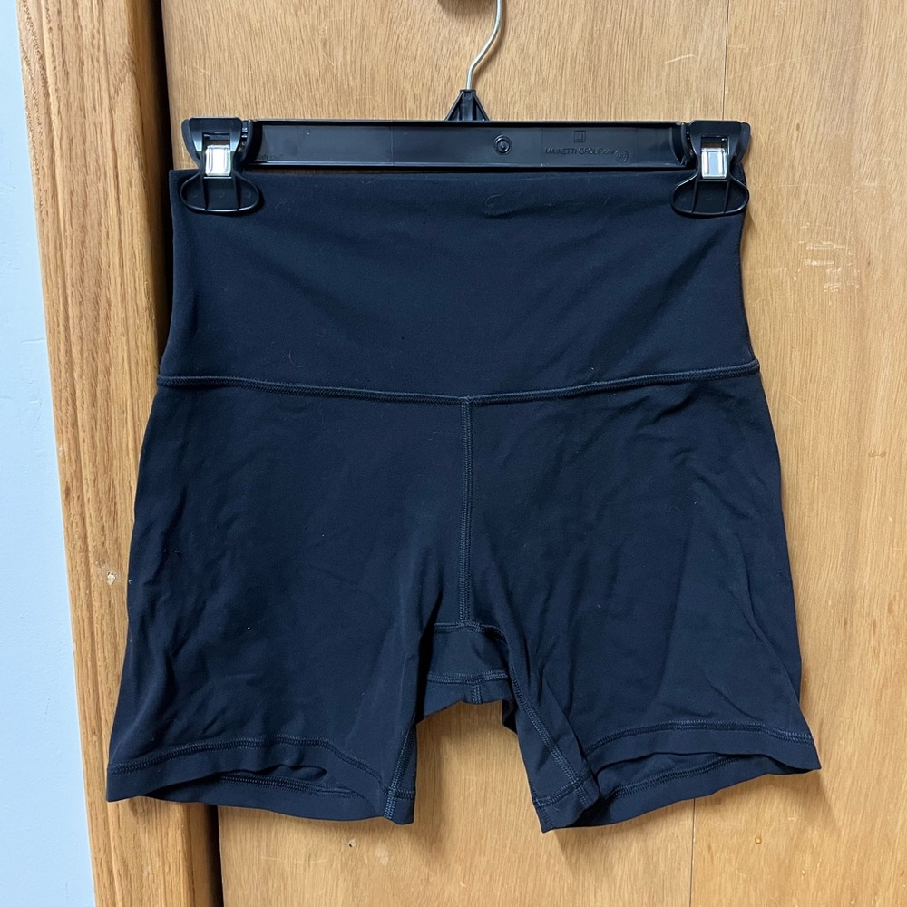 Women's Lululemon Black High-Waisted Shorts